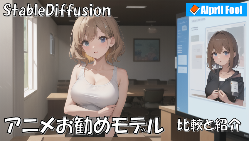 記事タイトルバナー_【Stable Diffusion２次元アニメ完全ガイド】自分好みのアニメモデルが見つかる！高画質モデル比較とおすすめ10選