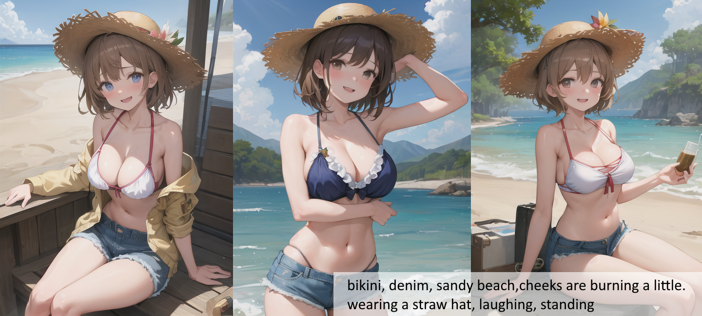 【Stable Diffusion】【AI美女と一緒に夏を感じる！】画像生成プロンプト集で夏の思い出を再現・水着、美女gazou３