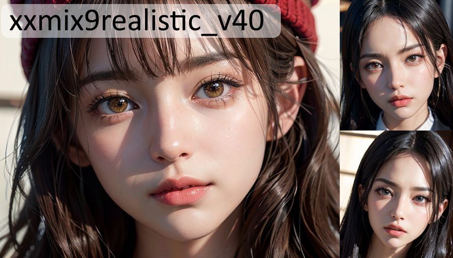 【Stable Diffusion】xxmix9realistic　モデル比較 実写リアル系美女