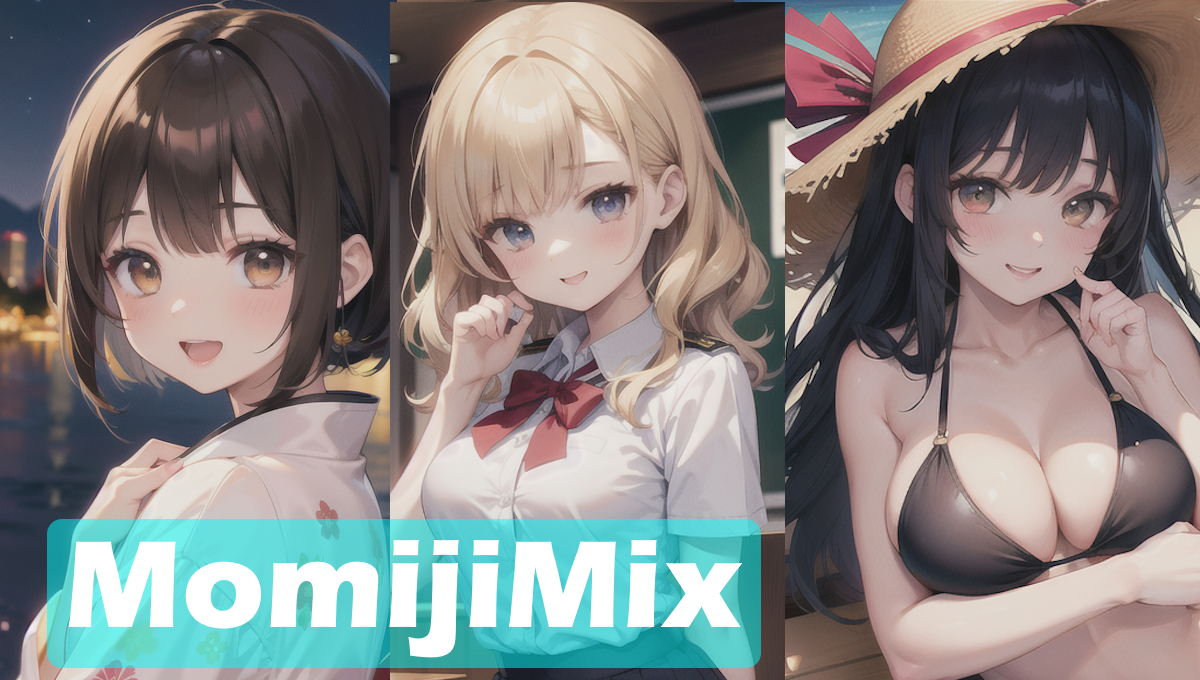 【Stable Diffusion】MomijiMix_v4　モデル比較 モデル比較 アニメ神画美女