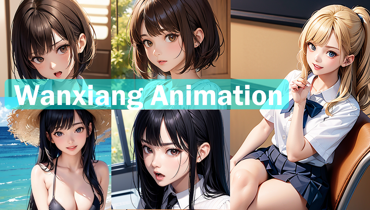 【Stable Diffusion】Wanxiang Animation_v4　モデル比較 モデル比較 アニメ神画美女